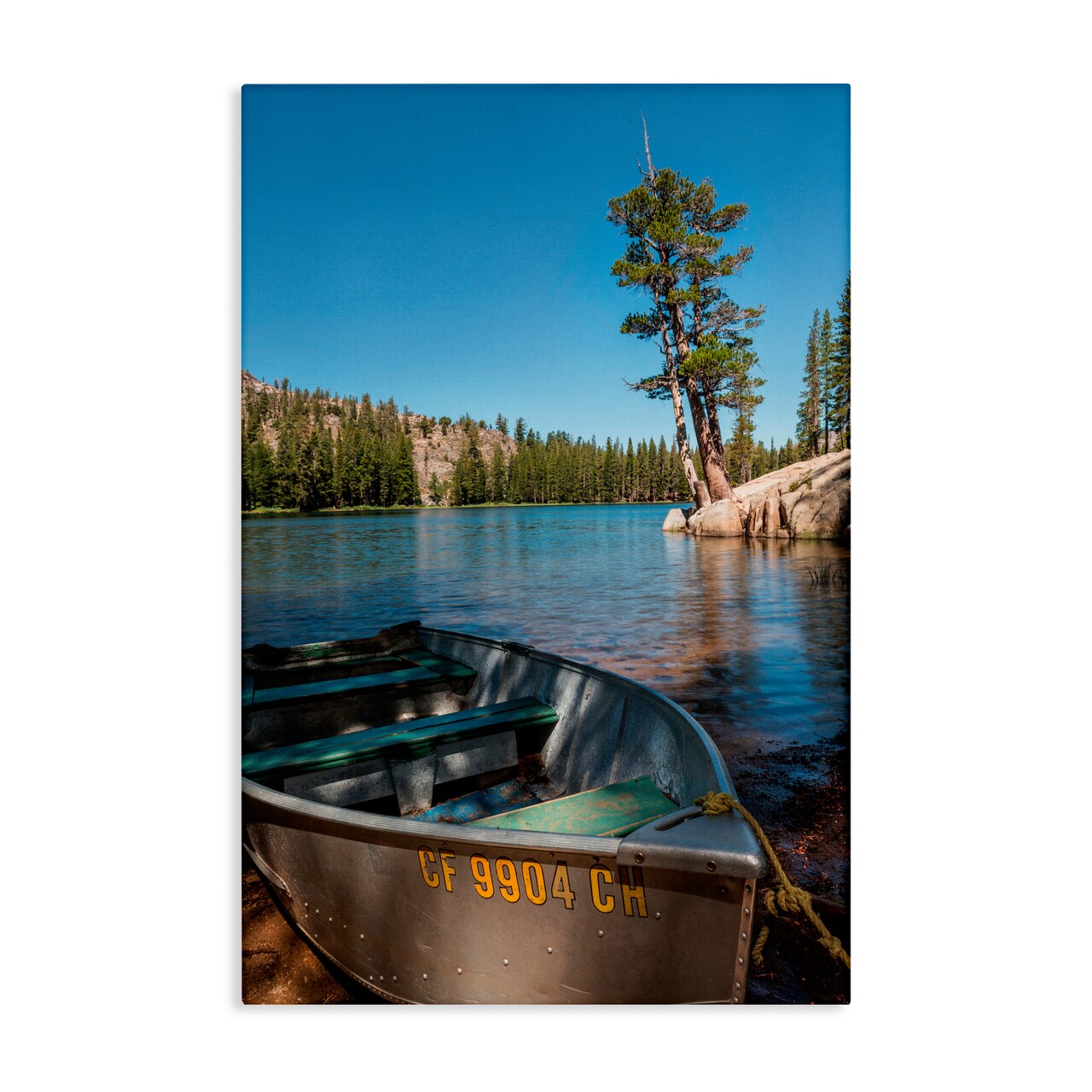 Stupell Industries Bring It Back Docked Boat Canvas, design by Jon Evan